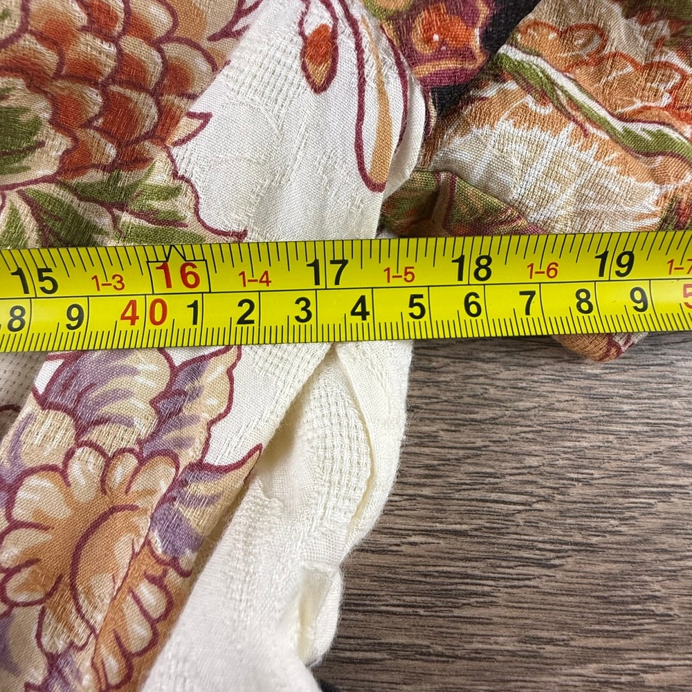 Anthropologie Katerina Button Front Floral Jacquard Dress Neutral Size M Boho - Picture 6 of 16